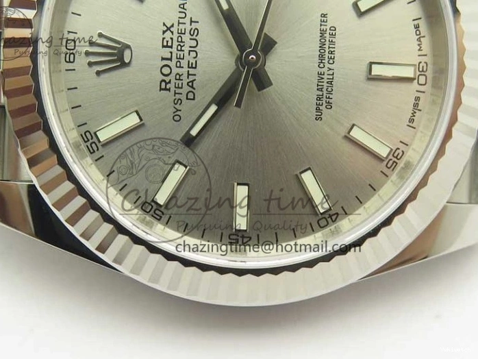 Silver 126334 41 A3235 1:1 Markers DateJust REF Bracelet Clone Dial SS Jubilee Edition on Stick Best V2 0421